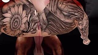 ¿Cómo una buena recibiendo su castigo con ese monster cock en el ass?