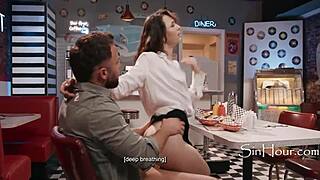 Oh My God, What If We're Caught? Teen Liz Jordan Fucks Older Guy Outdoors on Wild Public Date!