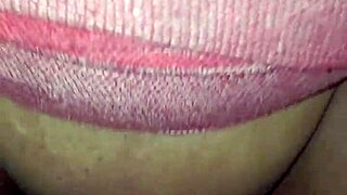 Auntys creamy pussy gets fucked doggystyle in homemade close up