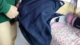 licking that asian cosplay babe's pussy before pounding her tight ass until creampie explosion 😏🍆