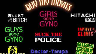 Blonde Ava Siren Gets Cum Tramp Stamp From Doctor Tampa In Florida Hospital Fetish Scene With Gloves And Deepthroat