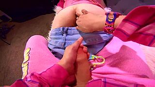 Wife fucks husband rough with strapon in homemade video