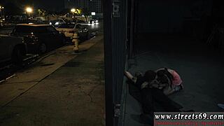 Amateur bondage solo outdoor with skinny bound domination action