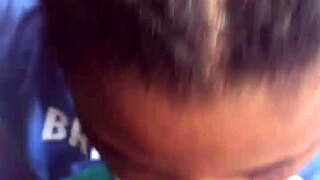 I'm out here suckin this ebony cock in the pouring rain feeling wild