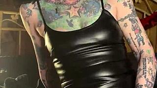 Milf hotink4u teases with wet pussy and piercing while riding dildo to hard orgasm