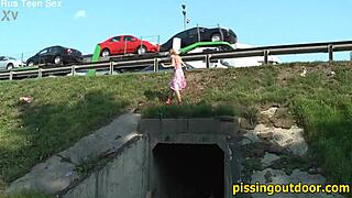 Bold Safe Spot For Outdoor Pissing Fetish
