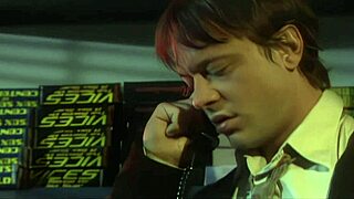 Gina Ryder rides hard in cowgirl style with her big tits bouncing wildly. She gets splattered after intense doggystyle pounding and gaping action.