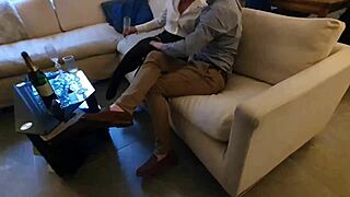 Subtle Office Temptation Unfolds With Secretary's Enticing Oral Skills