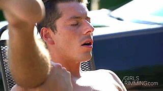 In a casual tale, the wet cleaning lady dives into intense rimjob action, riding and fucking hardcore with blowjob and cumshot thrills for the babe.