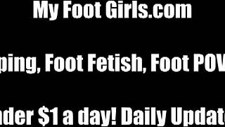 you relax as we display our feet in this pov femdom session