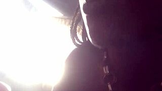 Join a black African lady for a delightful meal together.