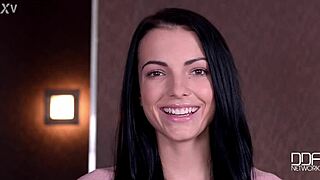 What if we explore jeans and heels with long hair brunette in natural setting