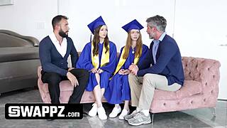 Hey, guys swapping and filming first-time group fun!