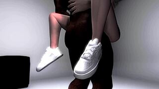 Blonde Celebrity Megan F Banged Hard! Big Black Cock in Ass and Tits Action!