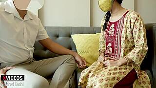 i'm that indian maid saanvi bahl at office when boss start lickin and fuckin my pussy rough