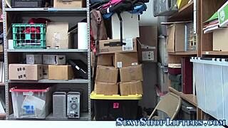 hey, this milf and teen get caught shoplifting and face the consequences