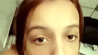 Muscular guy sneaks cum in mouth after devouring tight pussy lips?