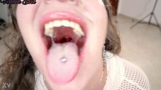 i love degrading venom evil with humiliating pee and puke in rough domination session