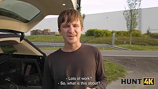 hunt4k features cute blonde babe daruma rai craving a huge cock in her tight shaved pussy on the street.