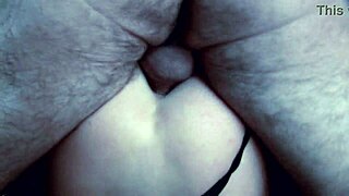 the mature cougar leaves fishnets on during anal session with monster cock. she enjoys deepthroat handjob gaping asshole cowgirl riding doggystyle and facial cumshot on bed.