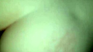 I dominated the skinny young submissive woman by pounding her tight ass with my massive black cock from behind in homemade interracial action.