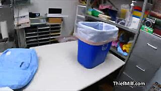 Big tit thief nurse blows officer's monster cock after getting busted in hospital hidden cam action!