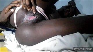 I love sucking her little tits and spreading her pussy and ass hole open..