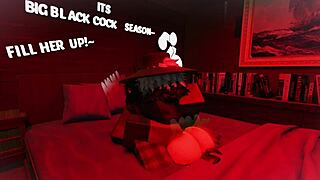 Making love to this femboy while stretching him out with monster cock and rough blowjob!