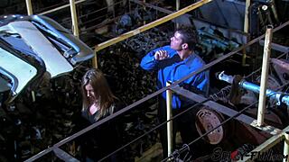 in this vintage video, an awesome blonde strips and fucks with exotic glamour from classic cinema