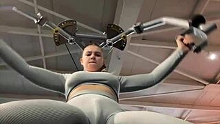 wanna watch me masturbate hard in the gym with my big ass and tits?