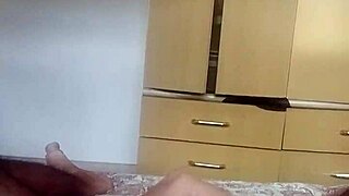 The young brazilian moans loudly during guided masturbation session with huge cock until intense orgasm.