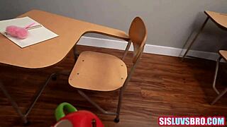 teacher caught me & my friend fucking so we did a hardcore 3some