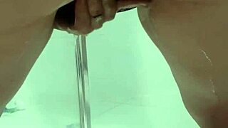 Hey, check out this juicy teen bent over peeing in the bathroom - so wild!