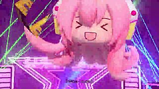 megurine luka dances in night fever project diva with full nude mod