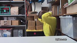 big tit russian teen caught shoplifting gets fucked hard