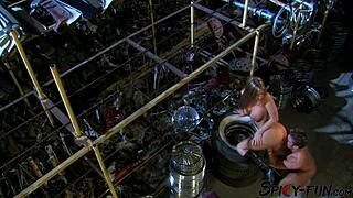 in this vintage video, an awesome blonde strips and fucks with exotic glamour from classic cinema