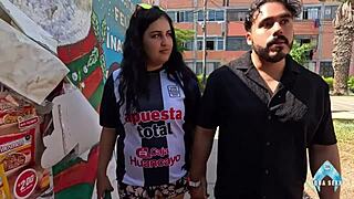 hey, my team lost but at least i got to bang my skinny latina with those big natural tits