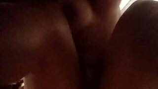 Muscular guy sneaks cum in mouth after devouring tight pussy lips?