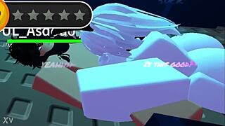 roblox slut with big ass and tits kept begging for more 😈🍑