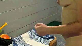 I lost the beer pong bet, so now I'm stripping and sucking your dick.