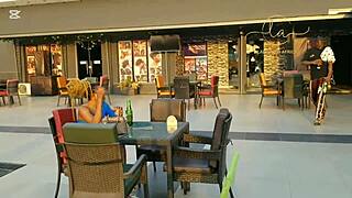 ebony sex goddess meets naija pornstar in exclusive bar fun