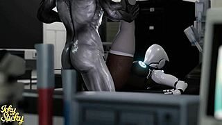 Huge Ass Female Robot Gets Plowed By Hung Alien Part 1