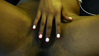 Petite slut always unleashes wild pleasure masturbating tight wet pussy right after work ends.