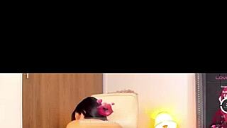 Latina transsexual turns wild on webcam