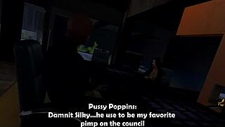 In the erotic game, Pussy Poppins takes on a MONSTER COCK challenge.