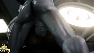 Huge Ass Female Robot Gets Plowed By Hung Alien Part 1