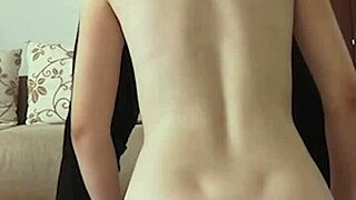 petite teen aprill in glasses submits to rough face fuck and deepthroat domination