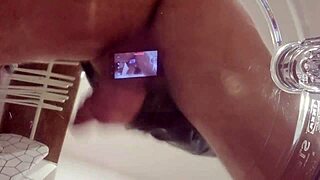 Whoa, intense sborrata and sexy perverse moans with pissing and leather jacket - handjob cumshot with dirty talk and wild gemiti 😈💦
