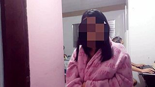 Guy catches mature masturbating her asshole