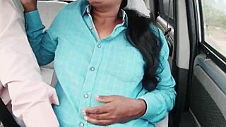 Provocative car ride adventure with long drive talks